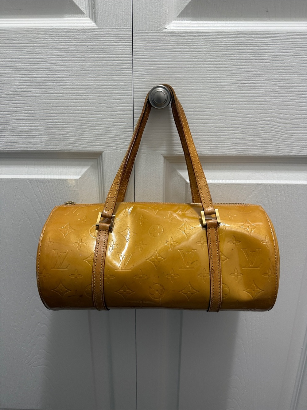 Louis Vuitton Amber Vernis Papillon Mini Handbag